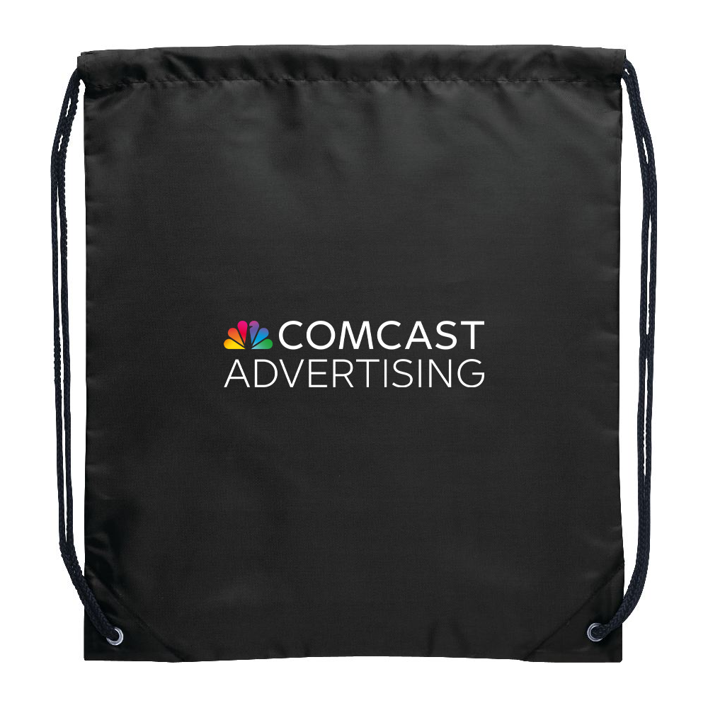 Comcast Advertising Polyester Drawstring Bag