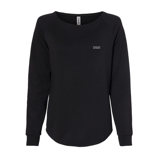 Comcast Business Women's California Wave Wash Crewneck
