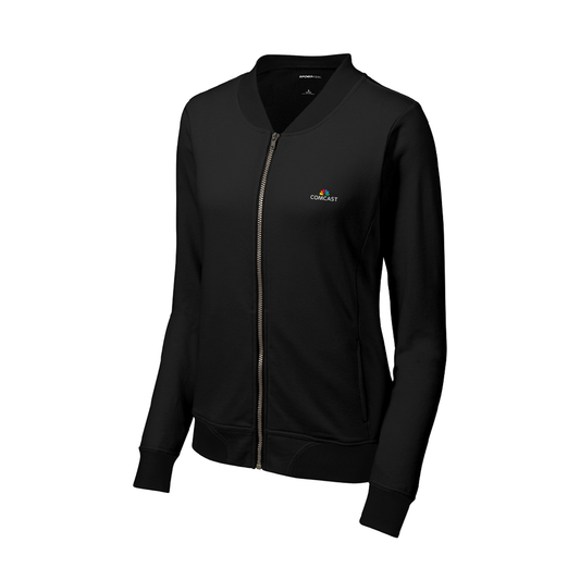 Women's Comcast French Terry Lightweight Bomber Style Jacket