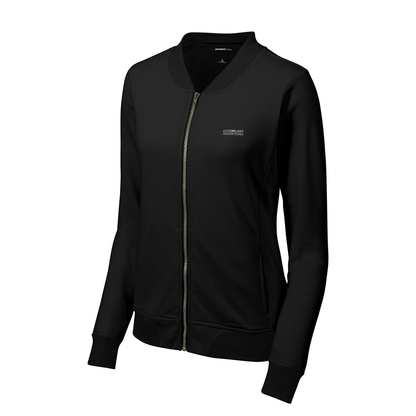 Women's Comcast Advertising French Terry Lightweight Bomber Jacket