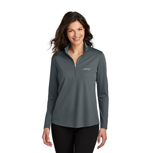 Women's Comcast Advertising Micro-Mesh 1/4 Zip